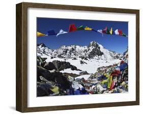 Lauribina Pass, Langtang National Park, Bagmati, Central Region (Madhyamanchal), Nepal, Himalayas-Jochen Schlenker-Framed Photographic Print