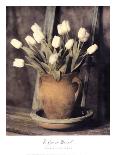 Tulips on Bench-Laurie Eastwood-Art Print