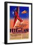 Lausanne, France - Airshow Featuring Haryse Hilsz Promotional Poster-Lantern Press-Framed Premium Giclee Print