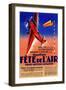 Lausanne, France - Airshow Featuring Haryse Hilsz Promotional Poster-Lantern Press-Framed Art Print