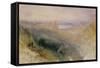 Lausanne, from Le Signal-J. M. W. Turner-Framed Stretched Canvas