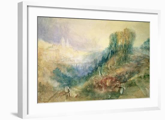 Lausanne from the West-J. M. W. Turner-Framed Giclee Print