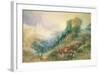 Lausanne from the West-J. M. W. Turner-Framed Giclee Print