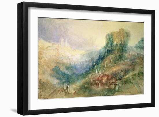 Lausanne from the West-J. M. W. Turner-Framed Giclee Print