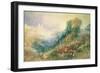 Lausanne from the West-J. M. W. Turner-Framed Giclee Print