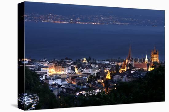 Lausanne, Geneva Lake, Switzerland-vladacanon-Stretched Canvas