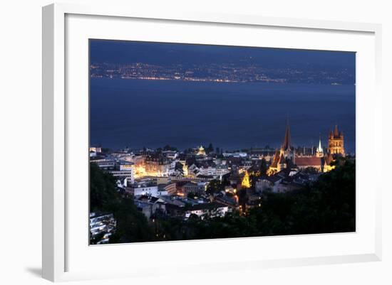 Lausanne, Geneva Lake, Switzerland-vladacanon-Framed Photographic Print