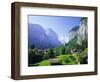 Lauterbrunnen and Staubbach Falls, Jungfrau Region, Swiss Alps, Switzerland, Europe-Roy Rainford-Framed Photographic Print