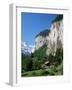 Lauterbrunnen and Staubbach Falls, Jungfrau Region, Switzerland-Roy Rainford-Framed Photographic Print