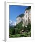 Lauterbrunnen and Staubbach Falls, Jungfrau Region, Switzerland-Roy Rainford-Framed Photographic Print