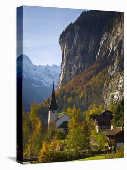 Lauterbrunnen Church, Berner Oberland, Switzerland-Doug Pearson-Stretched Canvas