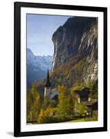 Lauterbrunnen Church, Berner Oberland, Switzerland-Doug Pearson-Framed Photographic Print