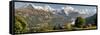 Lauterbrunnen Valley with Mt Eiger-null-Framed Stretched Canvas