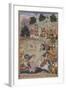 Lava and Kishu Engage Lakshmana in Battle,1598-Makra-Framed Giclee Print