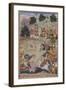 Lava and Kishu Engage Lakshmana in Battle,1598-Makra-Framed Giclee Print