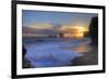 Lava beach at Cape Dyrholaey near Vik i Myrdal, Myrdalur, Iceland-null-Framed Art Print