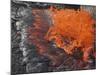 Lava Bursting at Edge of Active Lava Lake, Erta Ale Volcano, Danakil Depression, Ethiopia-Stocktrek Images-Mounted Photographic Print