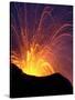 Lava Bursts from Mount Etna, Near Nicolosi, Italy, Wednesday July 25, 2001-Pier Paolo Cito-Stretched Canvas