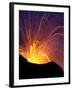 Lava Bursts from Mount Etna, Near Nicolosi, Italy, Wednesday July 25, 2001-Pier Paolo Cito-Framed Premium Photographic Print