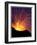 Lava Bursts from Mount Etna, Near Nicolosi, Italy, Wednesday July 25, 2001-Pier Paolo Cito-Framed Premium Photographic Print