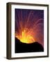 Lava Bursts from Mount Etna, Near Nicolosi, Italy, Wednesday July 25, 2001-Pier Paolo Cito-Framed Photographic Print