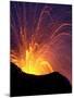 Lava Bursts from Mount Etna, Near Nicolosi, Italy, Wednesday July 25, 2001-Pier Paolo Cito-Mounted Photographic Print