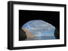 Lava Cave Punta Vicente Roca, Galapagos Islands, Ecuador-Pete Oxford-Framed Photographic Print