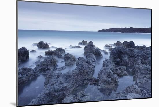 Lava coast near Los Hervideros, Montanas del Fuego, Parque Natinal de Timanfaya, Lanzarote, Spain-Markus Lange-Mounted Photographic Print