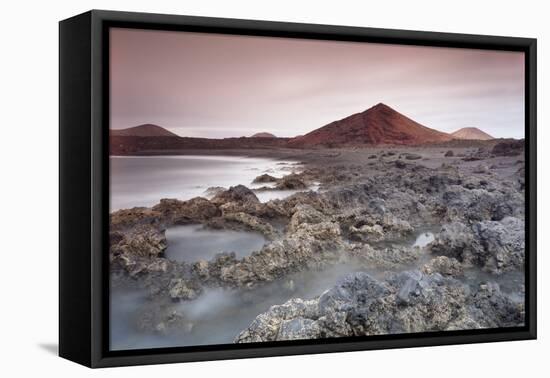 Lava Coast Near Los Hervideros, Montanas Del Fuego, Parque Natinal De Timanfaya-Markus Lange-Framed Stretched Canvas