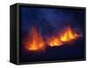 Lava erupting from Eyjafjallajokull-null-Framed Stretched Canvas