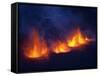 Lava erupting from Eyjafjallajokull-null-Framed Stretched Canvas