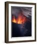 Lava erupting from Eyjafjallajokull-null-Framed Photographic Print