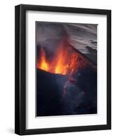 Lava erupting from Eyjafjallajokull-null-Framed Photographic Print