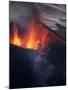 Lava erupting from Eyjafjallajokull-null-Mounted Photographic Print