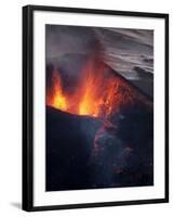 Lava erupting from Eyjafjallajokull-null-Framed Photographic Print