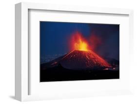 Lava Eruption Etna-null-Framed Art Print