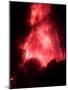 Lava Explodes from the Mount Mayon Volcano-null-Mounted Photographic Print