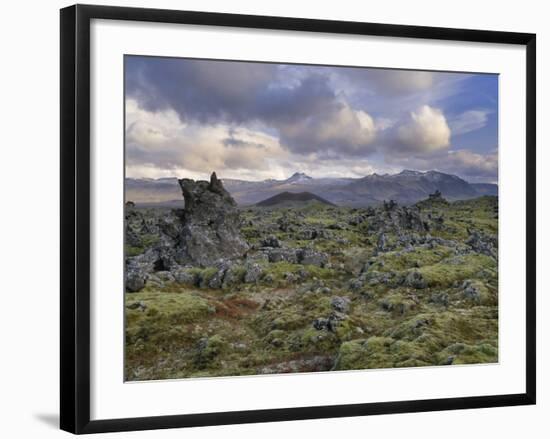 Lava Fields, Snaefellsnes Peninsula, Iceland, Polar Regions-Patrick Dieudonne-Framed Photographic Print