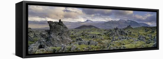 Lava Fields, Snaefellsnes Peninsula, Iceland, Polar Regions-Patrick Dieudonne-Framed Stretched Canvas