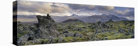 Lava Fields, Snaefellsnes Peninsula, Iceland, Polar Regions-Patrick Dieudonne-Stretched Canvas