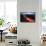 Lava Flow from Mount Etna-Vittoriano Rastelli-Framed Stretched Canvas displayed on a wall