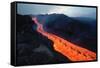 Lava Flow from Mount Etna-Vittoriano Rastelli-Framed Stretched Canvas