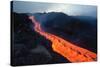 Lava Flow from Mount Etna-Vittoriano Rastelli-Stretched Canvas