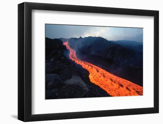 Lava Flow from Mount Etna-Vittoriano Rastelli-Framed Photographic Print