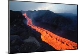 Lava Flow from Mount Etna-Vittoriano Rastelli-Mounted Photographic Print