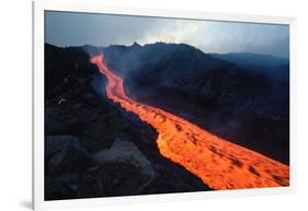 Lava Flow from Mount Etna-Vittoriano Rastelli-Framed Photographic Print