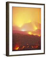 Lava Flow from the Monti Calcarazzi Fissure That Threatened Nicolosi on the South Flank of Mt. Etna-Robert Francis-Framed Photographic Print