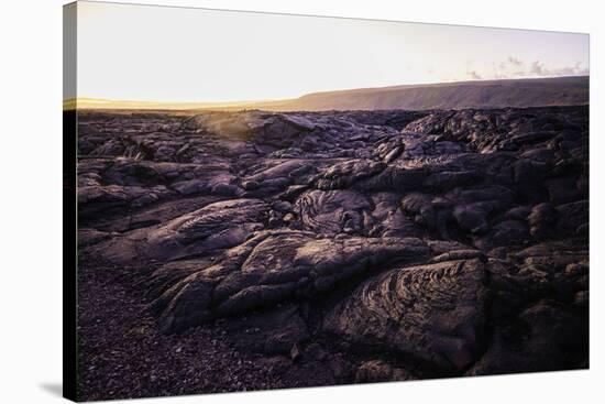 Lava flow, Hawaii Volcanoes National Park, Big Island, Hawaii, USA-Christian Kober-Stretched Canvas