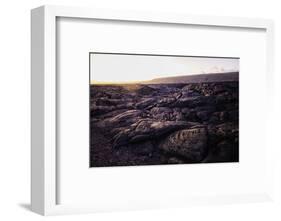 Lava flow, Hawaii Volcanoes National Park, Big Island, Hawaii, USA-Christian Kober-Framed Photographic Print