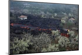 Lava Flow in Village-Vittoriano Rastelli-Mounted Photographic Print